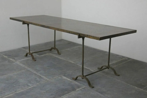 Trestle hand made raw iron - made,