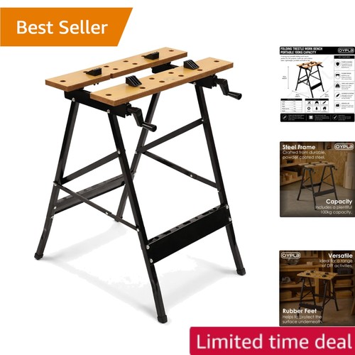Oypla folding foldable trestle - oypla,
