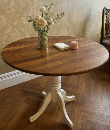 Wooden dining table round - dining,