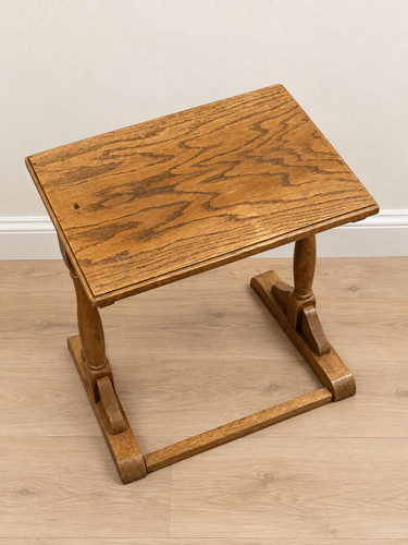 Vintage oak side table - oak,