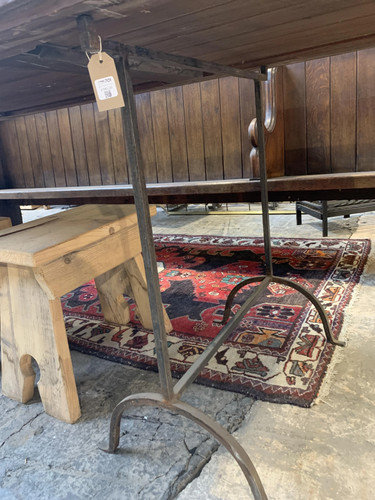 Rustic metal trestle legs - metal,