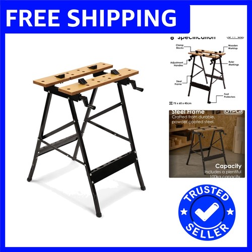 Portable folding trestle - folding,