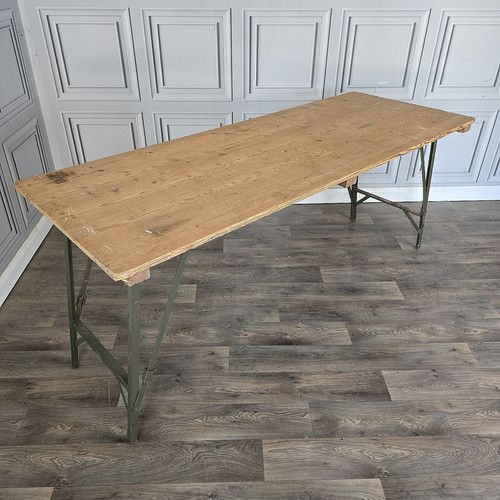 Vintage folding military table - vintage,